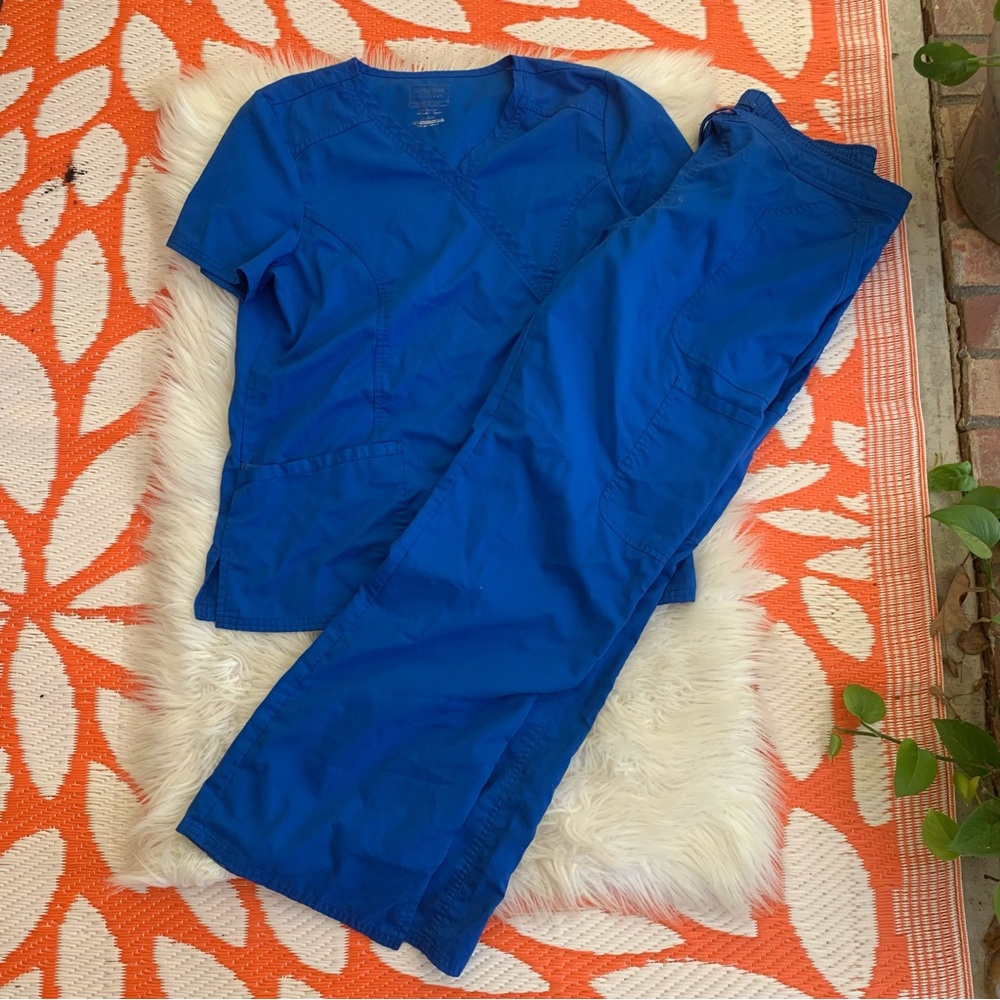 Cherokee Workwear Royal Blue Scrubs